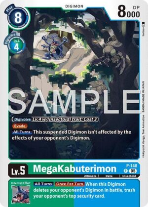 MegaKabuterimon P-140 (Reprint) - Advanced Booster Digimon Generation (P-140 P)