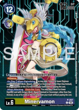 Minervamon (Hacker's Slumber Box Promotion Pack) - Digimon Promotion Cards (P-207 P)
