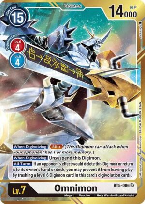 Omnimon (Alternate Art - As'Maria) - Battle of Omni (BT5-086 SR)