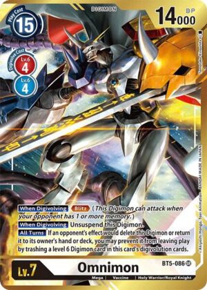 Omnimon (Alternate Art - Tomotake Kinoshita) - Battle of Omni (BT5-086 SR)