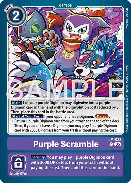 Purple Scramble (Reprint) - Advanced Booster Digimon Generation (LM-032 P)