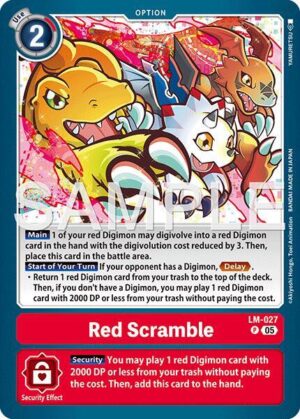Red Scramble (Reprint) - Advanced Booster Digimon Generation (LM-027 P)