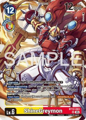 ShineGreymon - BT12-043 (Reprint) - Advanced Booster Digimon Generation (BT12-043 SR)