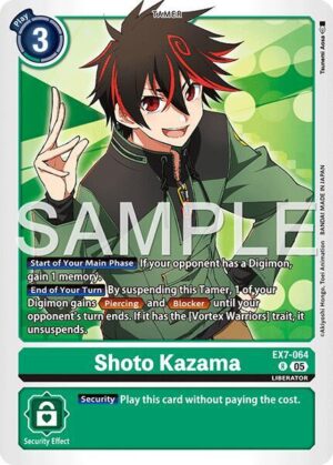 Shoto Kazama (Reprint) - Advanced Booster Digimon Generation (EX7-064 R)