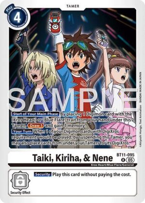Taiki, Kiriha, & Nene (Reprint) - Advanced Booster Digimon Generation (BT11-095 R)