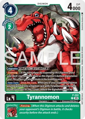 Tyrannomon (Store Tournament 2025 Vol.4 Participation Pack) - Digimon Promotion Cards (P-202 P)
