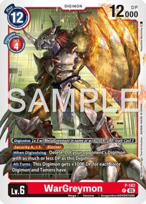 WarGreymon - P-182 (Reprint) - Advanced Booster Digimon Generation (P-182 P)