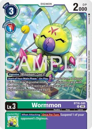 Wormmon - BT16-040 (Reprint) - Advanced Booster Digimon Generation (BT16-040 R)