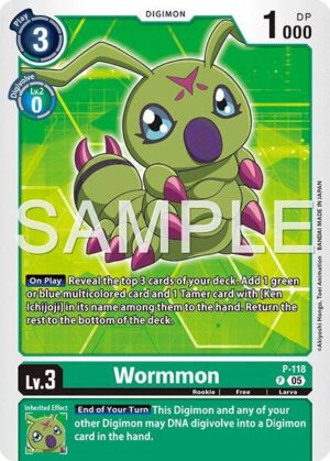 Wormmon - P-118 (Reprint) - Advanced Booster Digimon Generation (P-118 P)