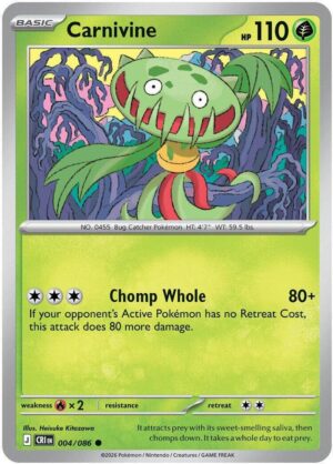 Carnivine - 004/086 - ME04: Chaos Rising (CRI) Reverse Holo