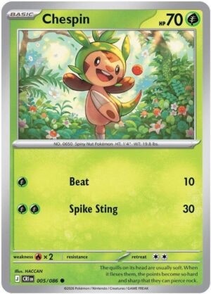 Chespin - 005/086 - ME04: Chaos Rising (CRI) - Common