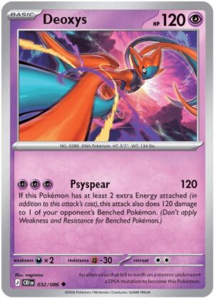 Deoxys - 032/086 - ME04: Chaos Rising (CRI) Reverse Holo