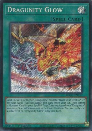 Dragunity Glow - Battles of Legend: Glorious Gallery BLGG-EN117 - Secret Rare