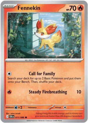 Fennekin - 011/086 - ME04: Chaos Rising (CRI) - Common