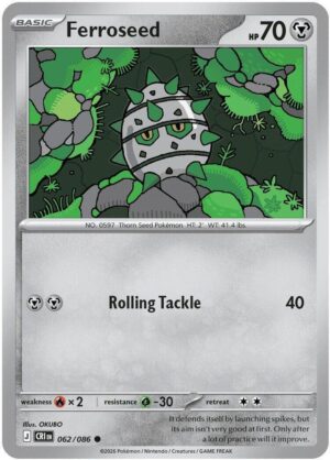 Ferroseed - 062/086 - ME04: Chaos Rising (CRI) - Common
