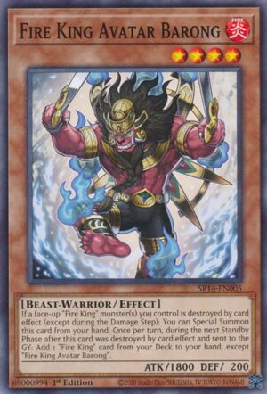 Fire King Avatar Barong - Structure Deck: Fire Kings SR14-EN005 - Common