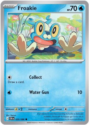 Froakie - 020/086 - ME04: Chaos Rising (CRI) Reverse Holo