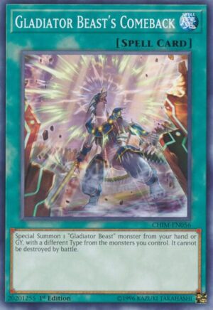 Gladiator Beast's Comeback - Chaos Impact CHIM-EN056 - Common
