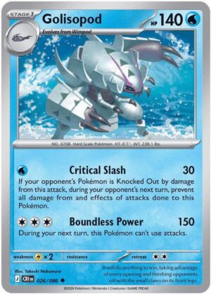 Golisopod - 026/086 - ME04: Chaos Rising (CRI) Reverse Holo