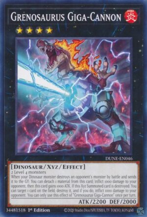 Grenosaurus Giga-Cannon - Duelist Nexus DUNE-EN046 - Common