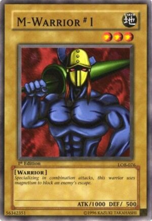 M-Warrior #1 - The Legend of Blue Eyes White Dragon LOB-076 - Common