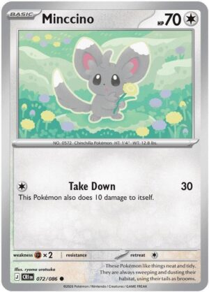 Minccino - 072/086 - ME04: Chaos Rising (CRI) - Common