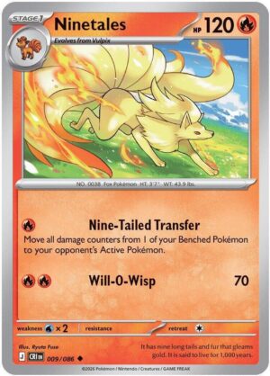Ninetales - 009/086 - ME04: Chaos Rising (CRI) - Uncommon
