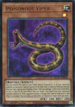 Poisonous Viper - Battles of Legend: Glorious Gallery BLGG-EN030 - Ultra Rare