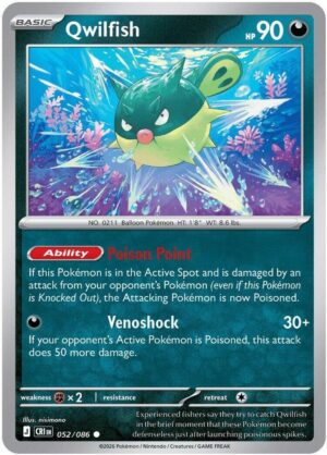 Qwilfish - 052/086 - ME04: Chaos Rising (CRI) - Common