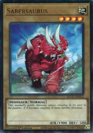 Sabersaurus - Battles of Legend: Glorious Gallery BLGG-EN052 - Ultra Rare