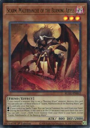 Scarm, Malebranche of the Burning Abyss - Battles of Legend: Glorious Gallery BLGG-EN062 - Ultra Rare