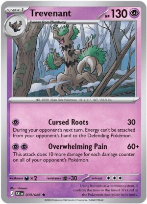 Trevenant - 039/086 - ME04: Chaos Rising (CRI) Holo Rare
