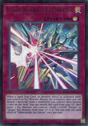 Unbreakable Xyz Barrier - Battles of Legend: Glorious Gallery BLGG-EN135 - Ultra Rare