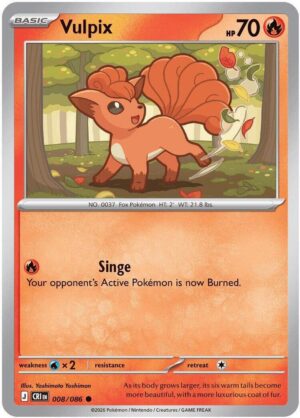 Vulpix - 008/086 - ME04: Chaos Rising (CRI) - Common