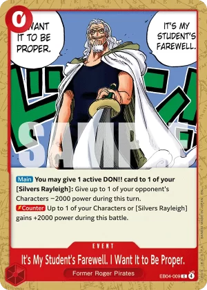 It's My Student's Farewell. I Want It to Be Proper. - Adventure on Kami's Island (EB04-009 C)