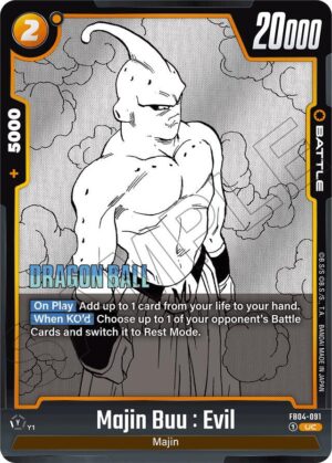 Majin Buu : Evil - FB04-091 - Manga Booster 01 (FB04-091 UC)