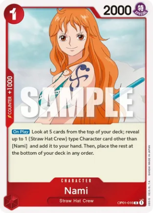 Nami - One Piece Demo Deck Cards (OP1-016 R)