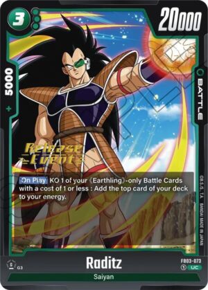 Raditz - FB03-073 - Raging Roar Release Event Cards (FB03-073 UC)