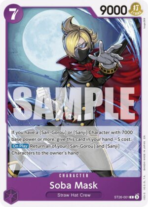 Soba Mask - Starter Deck 26: PURPLE/BLACK Monkey.D.Luffy (ST26-001 C)