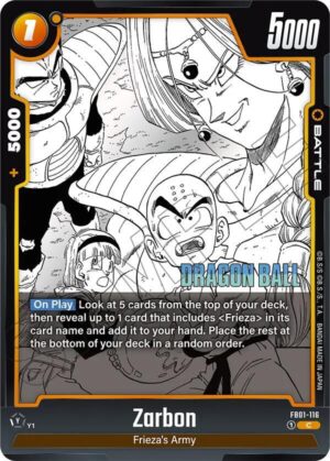 Zarbon - FB01-116 - Manga Booster 02 (FB01-116 C)