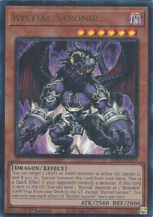 Bystial Saronir (Ultra Rare) - Rarity Collection 5 RA05-EN023 - Ultra Rare