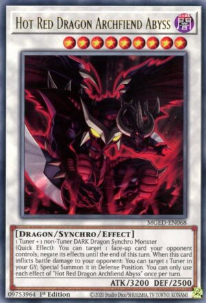 Hot Red Dragon Archfiend Abyss - Maximum Gold: El Dorado MGED-EN068 - Gold Rare