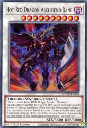 Hot Red Dragon Archfiend Bane - Maximum Gold: El Dorado MGED-EN069 - Gold Rare