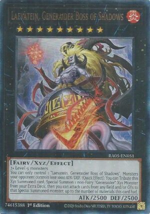 Laevatein, Generaider Boss of Shadows (Ultimate Rare) - Rarity Collection 5 RA05-EN051 - Ultimate Rare
