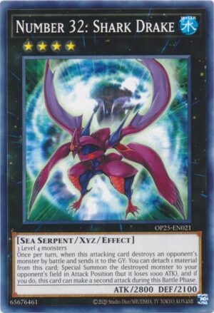 Number 32: Shark Drake - OTS Tournament Pack 25 OP25-EN021 - Common