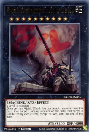 Number 81: Superdreadnought Rail Cannon Super Dora - Maximum Gold: El Dorado MGED-EN065 - Gold Rare