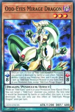 Odd-Eyes Mirage Dragon - Legendary Dragon Decks LEDD-ENC05 - Common
