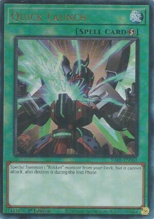 Quick Launch (Ultimate Rare) - Rarity Collection 5 RA05-EN062 - Ultimate Rare