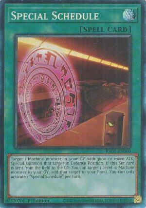 Special Schedule (Collector's Rare) - Rarity Collection 5 RA05-EN060 - Collector Rare