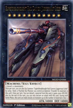 Superdreadnought Rail Cannon Juggernaut Liebe - Maximum Gold: El Dorado MGED-EN066 - Gold Rare
